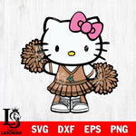 Coastal Carolina Chanticleers Hello Kitty Cheerleader 11 Svg Eps Dxf Png File, Digital Download, Instant Download