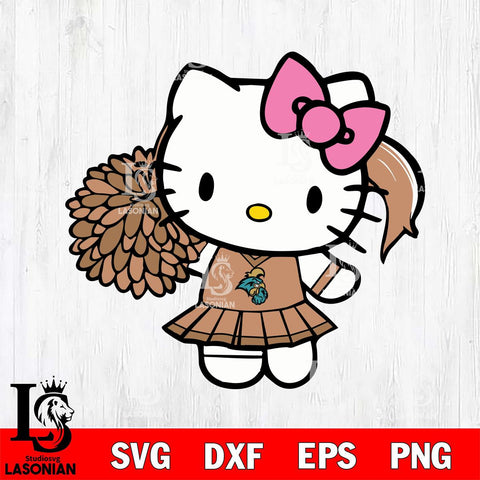 Coastal Carolina Chanticleers Hello Kitty Cheerleader 12 Svg Eps Dxf Png File, Digital Download, Instant Download