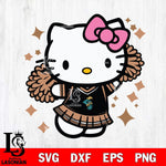 Coastal Carolina Chanticleers Hello Kitty Cheerleader 4 Svg Eps Dxf Png File, Digital Download, Instant Download