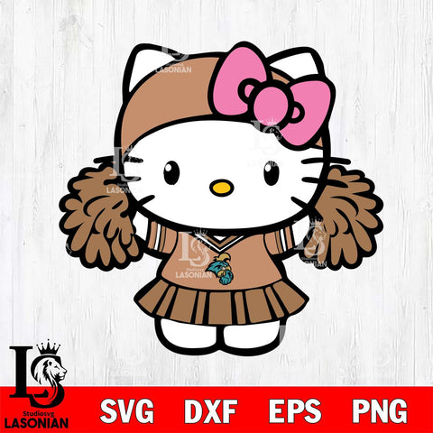 Coastal Carolina Chanticleers Hello Kitty Cheerleader 5 Svg Eps Dxf Png File, Digital Download, Instant Download