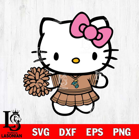 Coastal Carolina Chanticleers Hello Kitty Cheerleader 8 Svg Eps Dxf Png File, Digital Download, Instant Download