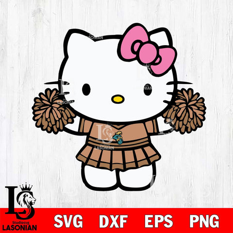 Coastal Carolina Chanticleers Hello Kitty Cheerleader 9 Svg Eps Dxf Png File, Digital Download, Instant Download