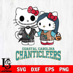 Coastal Carolina Chanticleers Hello Kitty Horror 11 Svg Eps Dxf Png File, Digital Download