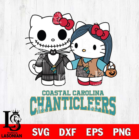 Coastal Carolina Chanticleers Hello Kitty Horror 11 Svg Eps Dxf Png File, Digital Download