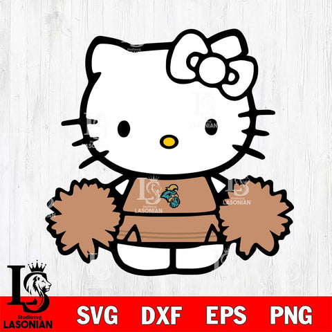 Coastal Carolina Chanticleers Hello Kitty sport 3 Svg Eps Dxf Png File, NCAA svg, Digital Download, Instant Download