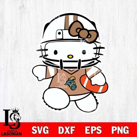 Coastal Carolina Chanticleers Hello Kitty sport 8 Svg Eps Dxf Png File, NCAA svg, Digital Download, Instant Download