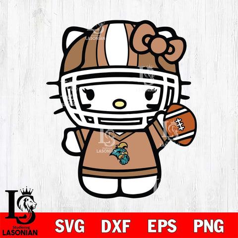 Coastal Carolina Chanticleers Hello Kitty sport 9 Svg Eps Dxf Png File, NCAA svg, Digital Download, Instant Download