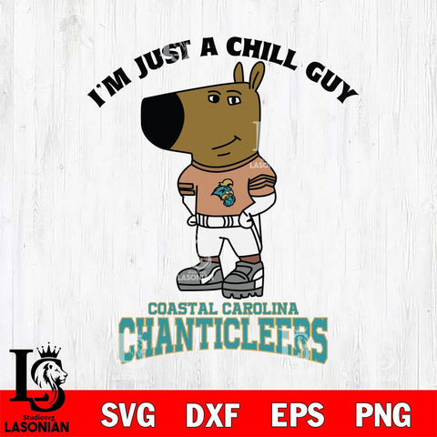 Coastal Carolina Chanticleers I'm Just A Chill Guy Football Svg Eps Dxf Png File,NCAA Svg Files,Chill Guy svg ,Digital Download ,Instant Download, Cricut File