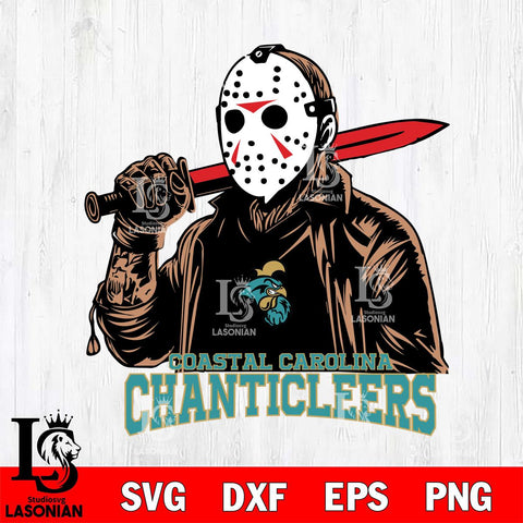 Coastal Carolina Chanticleers Jason Voorhees Horror 12 Svg Eps Dxf Png File, NCAA svg, Digital Download, Instant Download