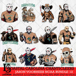 Coastal Carolina Chanticleers Jason Voorhees Horror Bundle 12 SVG Eps Dxf Png File, bundle NCAA svg, Digital Download, Instant Download