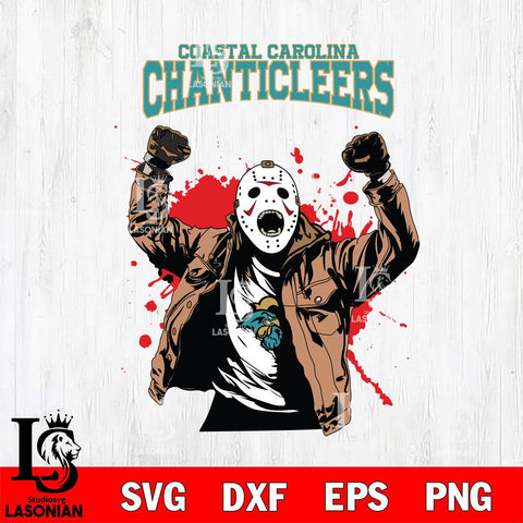 Coastal Carolina Chanticleers Jason Voorhees Horror Halloween 3 Svg Eps Dxf Png File, NCAA svg, Digital Download, Instant Download