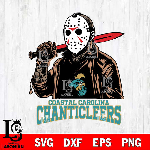 Coastal Carolina Chanticleers Jason Voorhees Horror Halloween Svg Eps Dxf Png File, NCAA svg, Digital Download, Instant Download