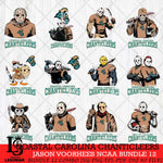 Coastal Carolina Chanticleers Jason Voorhees NCAA Bundle 12 SVG Svg Eps Dxf Png File, Digital Download