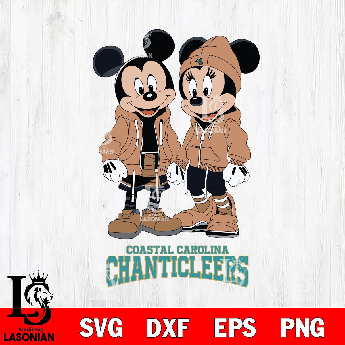 Coastal Carolina Chanticleers Mickey Minnie Mouse Rugby – lasoniansvg