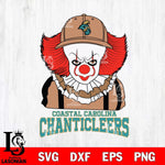 Coastal Carolina Chanticleers Pennywise Horror Sport 10 Svg Eps Dxf Png File, Digital Download