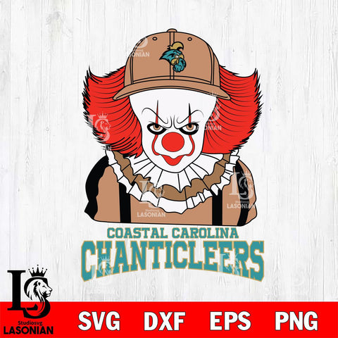 Coastal Carolina Chanticleers Pennywise Horror Sport 10 Svg Eps Dxf Png File, Digital Download