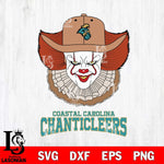 Coastal Carolina Chanticleers Pennywise Horror Sport 12 Svg Eps Dxf Png File, Digital Download