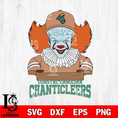 Coastal Carolina Chanticleers Pennywise Horror Sport 2 Svg Eps Dxf Png File, Digital Download