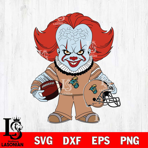 Coastal Carolina Chanticleers Pennywise Horror Sport Svg Eps Dxf Png File, Digital Download