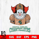 Coastal Carolina Chanticleers Pennywise Horror Sport 7 Svg Eps Dxf Png File, Digital Download