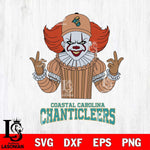 Coastal Carolina Chanticleers Pennywise Horror Sport 8 Svg Eps Dxf Png File, Digital Download