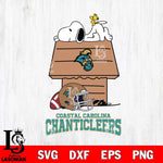 Coastal Carolina Chanticleers Snoopy Chill Football SVG DXF EPS PNG FILE,Snoopy File Cut, NCAA Digital Download,Instant Download,Christmas Silhouette
