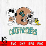 Coastal Carolina Chanticleers Snoopy Sport 2 Svg Eps Dxf Png File, Digital Download