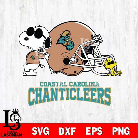 Coastal Carolina Chanticleers Snoopy Sport 2 Svg Eps Dxf Png File, Digital Download
