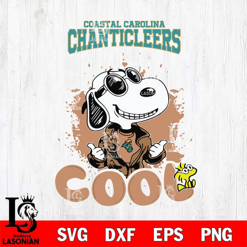 Coastal Carolina Chanticleers Snoopy Sport 7 Svg Eps Dxf Png File, Digital Download