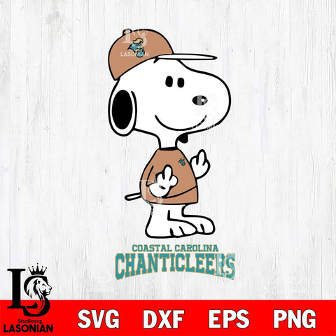 Coastal Carolina Chanticleers Snoopy Sport 8 Svg Eps Dxf Png File, Digital Download