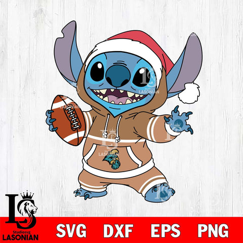 Coastal Carolina Chanticleers Stitch Football Christmas File Cut, NCAA SVG DXF EPS PNG FILE, Digital Download , Criucut , Silhouette