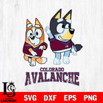 Colorado Avalanche Bluey Chilli Mode Dance Svg Eps Dxf Png File, Digital Download, Instant Download