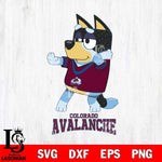 Colorado Avalanche Bluey Dad Dance Svg Eps Dxf Png File, Digital Download, Instant Download