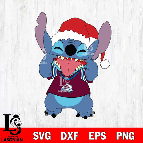 Colorado Avalanche Christmas Stitch Disney Svg Eps Dxf Png File, Digital Download, Instant Download