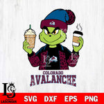 Colorado Avalanche Grinch 2 coffee Svg Eps Dxf Png File, Digital Download, Instant Download