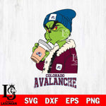 Colorado Avalanche Grinch Bougie Football Svg Eps Dxf Png File, Digital Download, Instant Download