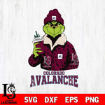 Colorado Avalanche Grinch Leopard Svg Eps Dxf Png File, Digital Download, Instant Download