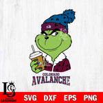 Colorado Avalanche Grinch hat Svg Eps Dxf Png File, Digital Download, Instant Download