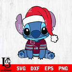 Colorado Avalanche Stitch Merry Christmas Svg Eps Dxf Png File, Digital Download, Instant Download