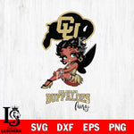 Colorado Buffaloes Beauty Black Fairy Betty Boop, Svg Eps Dxf Png File, Digital Download