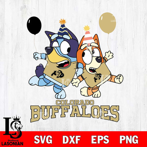Colorado Buffaloes Bluey & Bingo 2 Svg Eps Dxf Png File, NCAA svg, Digital Download, Instant Download