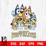 Colorado Buffaloes Bluey & Bingo 7 Svg Eps Dxf Png File, NCAA svg, Digital Download, Instant Download