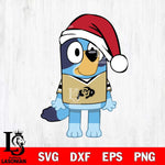 Colorado Buffaloes Bluey Dog Christmas Svg Eps Dxf Png File, Digital Download, Instant Download