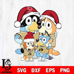 Colorado Buffaloes Bluey Family Christmas Svg Eps Dxf Png File, Digital Download, Instant Download