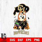 Colorado Buffaloes Bluey Halloween NCAA Svg Eps Dxf Png File, Digital Download, Instant Download