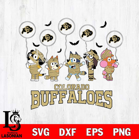 Colorado Buffaloes Bluey Halloween Spooky Svg Eps Dxf Png File, Digital Download, Instant Download