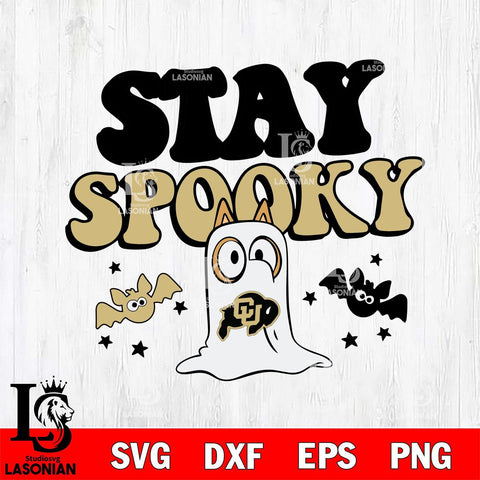 Colorado Buffaloes Bluey Halloween Stay Spooky Svg Eps Dxf Png File, Digital Download, Instant Download