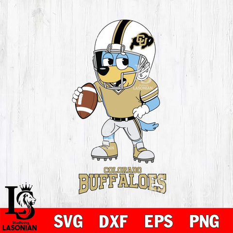Colorado Buffaloes Bluey rugby Svg Eps Dxf Png File, Digital Download ,Instant Download, Cricut File