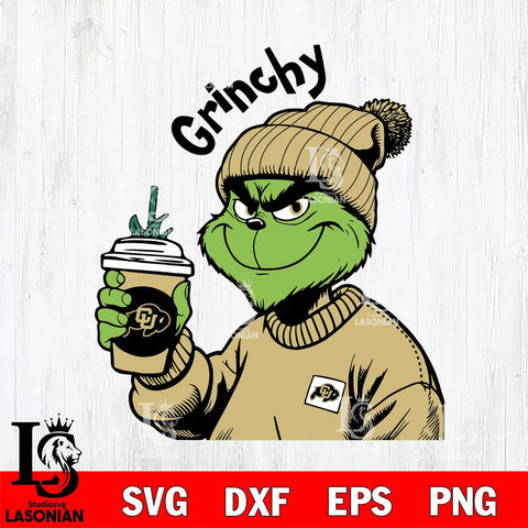 Colorado Buffaloes Boujee Grinch 10 Svg Eps Dxf Png File, Digital Download, Instant Download