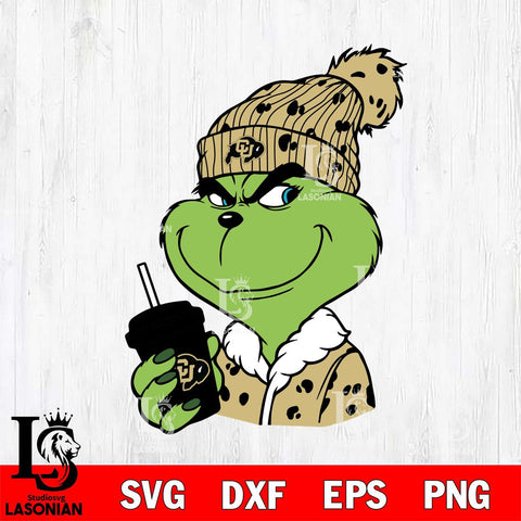 Colorado Buffaloes Boujee Grinch 3 Svg Eps Dxf Png File, Digital Download, Instant Download